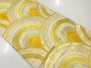 アンティーク　青海波模様織出し袋帯（材料）